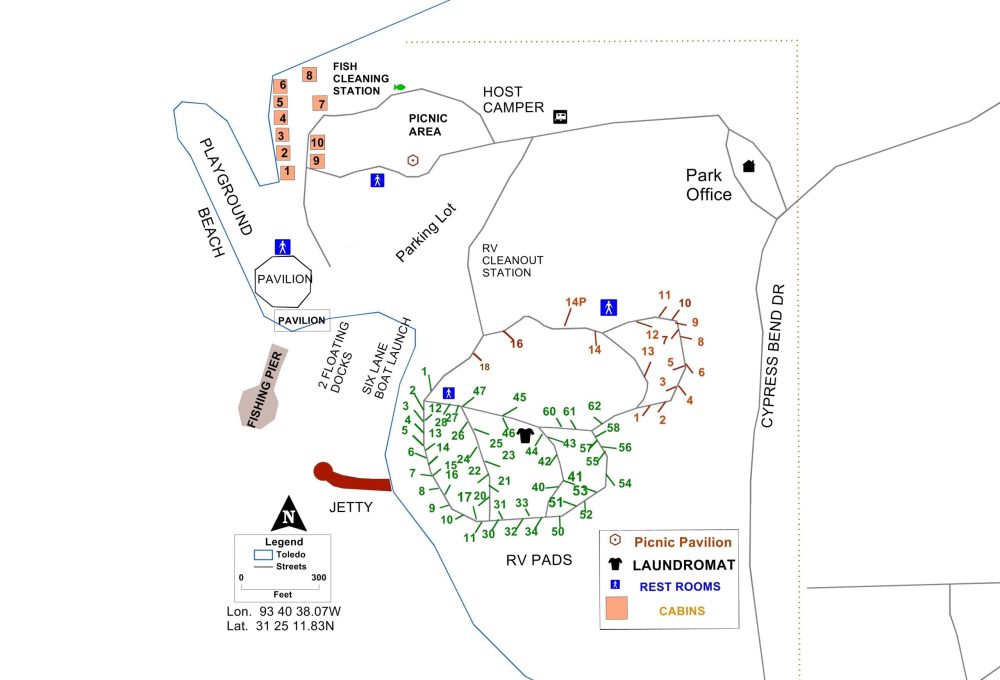 Cypress Bend Map
